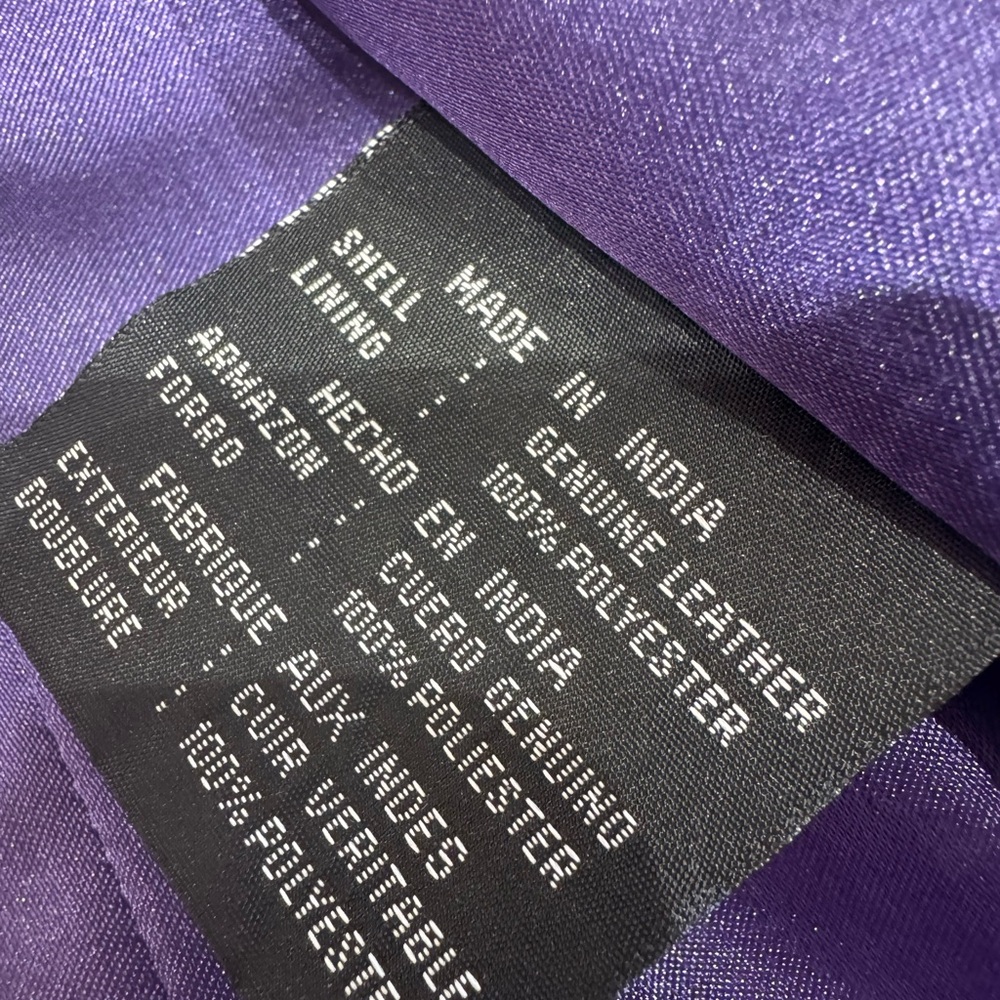 PRICE DROP: Butter-soft, lined CROC-EMBOSSED LAMBSKIN LEATHER,M, byColebrook &Co - Picture 9 of 12